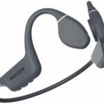 Raycon Bone Conduction Headphones, Open-Ear Bluetooth Sports Earbuds with Mic, IP68 Water Resistant Headset for Workout and Running, 13hr Playtime (Gray)