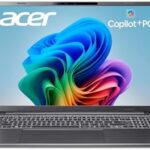 Acer Aspire 16 AI Copilot+ PC | 16″ WUXGA 120Hz 100% sRGB Display | Snapdragon X | NPU: 45 Tops – GPU: Up to 1.7 TFLOPs | 16GB LPDDR5X | 512GB PCIe Gen 4 SSD | Wi-Fi 7 | A16-11M-X0LW